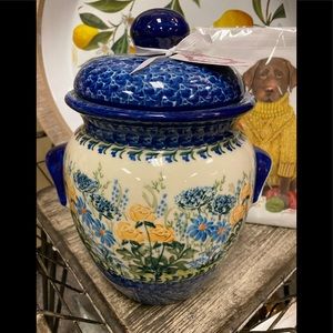 Polish Pottery 1.5 Liter Container